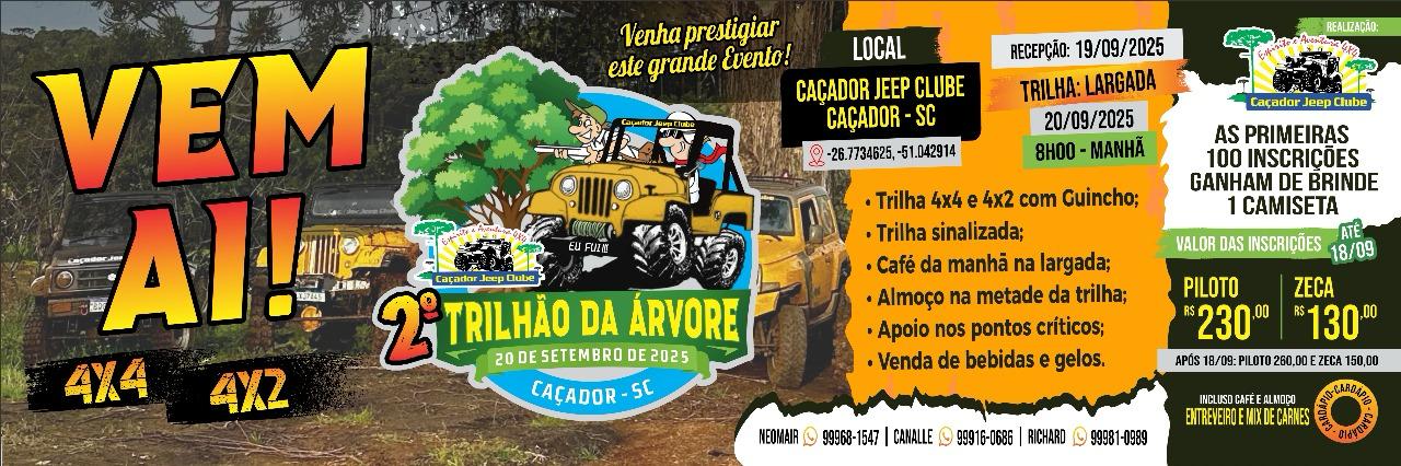 2º TRILHÃO DA ÁRVORE CAÇADOR JEEP CLUBE